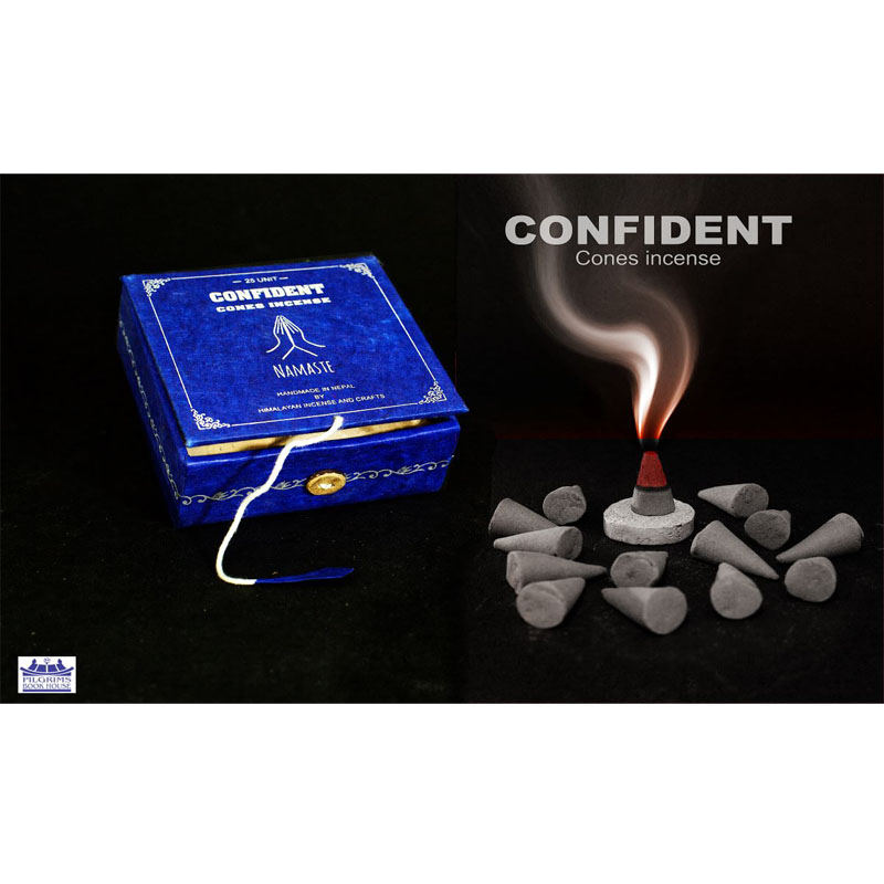 MANDALA CONES INCENSE 25 UNITS WITH INCENSE HOLDER IN PAPER BOX WITH BUTTON LOCK