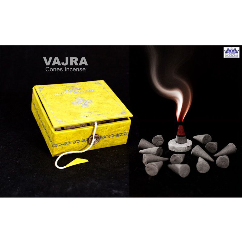 Vajra Cones Incense 25 Units With Incense Holder In Paper Box