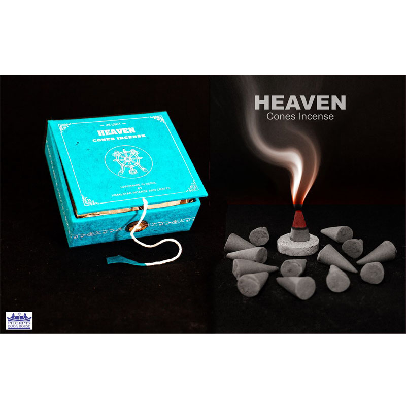 Heaven Cones Incense 25 Units With Incense Holder In Paper Box