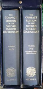 The compact edition of the Oxford English dictionary