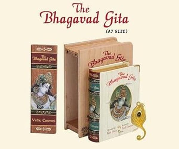 The Bhagavad Gita Pocket Size Wooden Boxed Edition