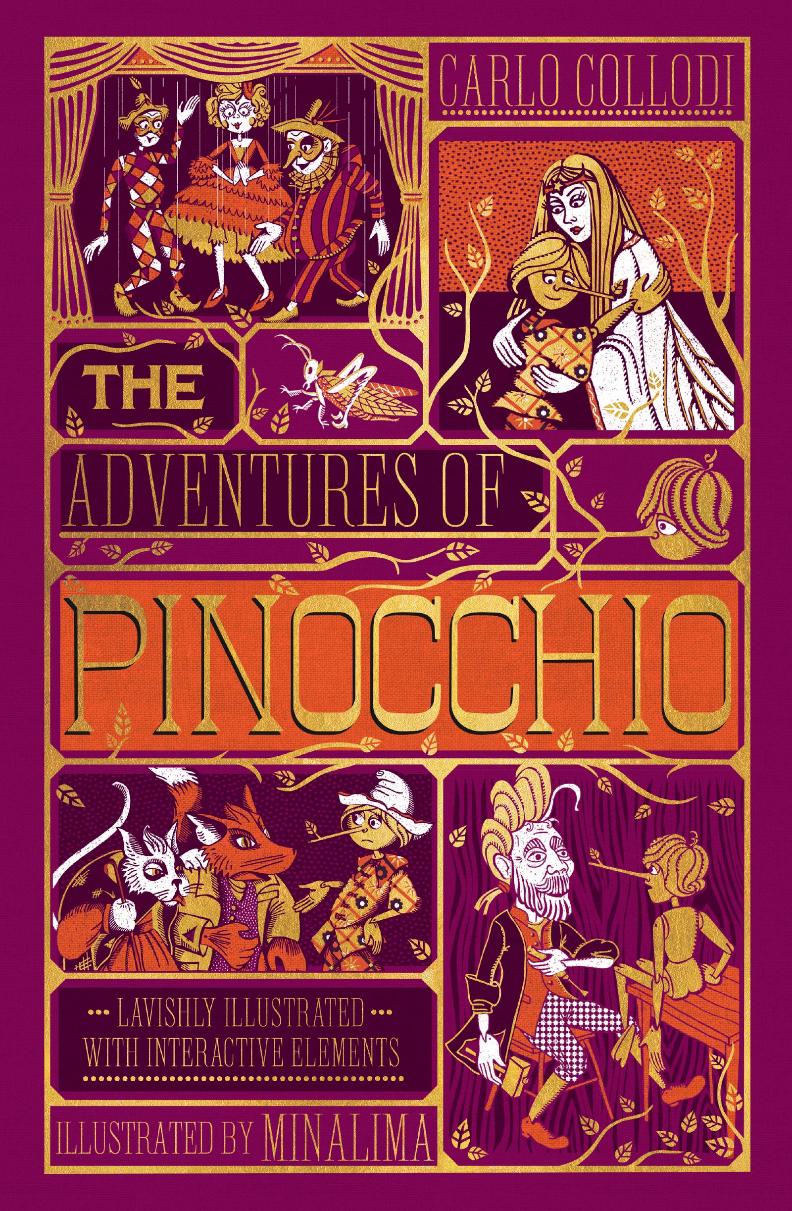 The Adventures Of Pinocchio Minalima Edition Illustrated With Interactive Elements