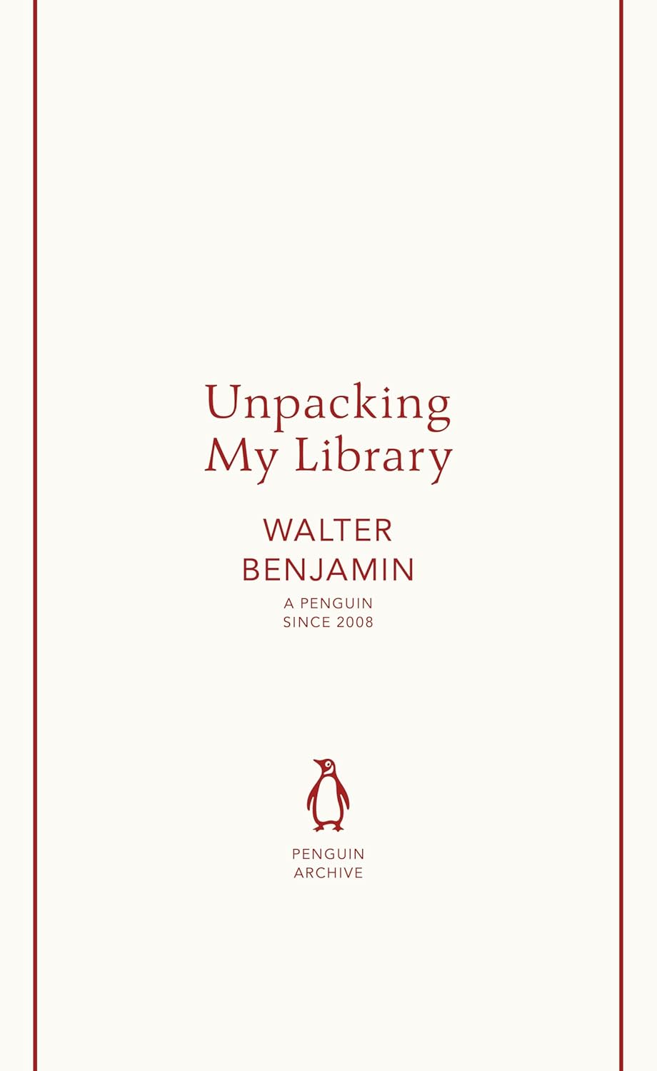 Unpacking My Library Penguin Archive Series