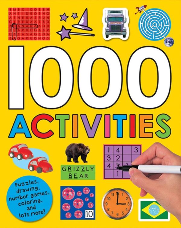 1000 Activities Puzzles Drawing Number Games Coloring, And Lots More