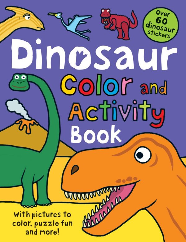 Dinosaur Color And Activity Books