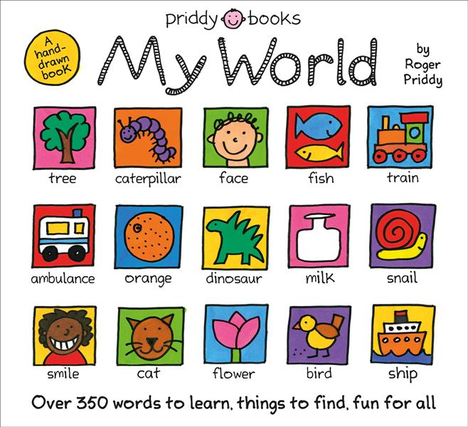My World Over 350 Words To Learn Things To Count Lots To Find Board Book