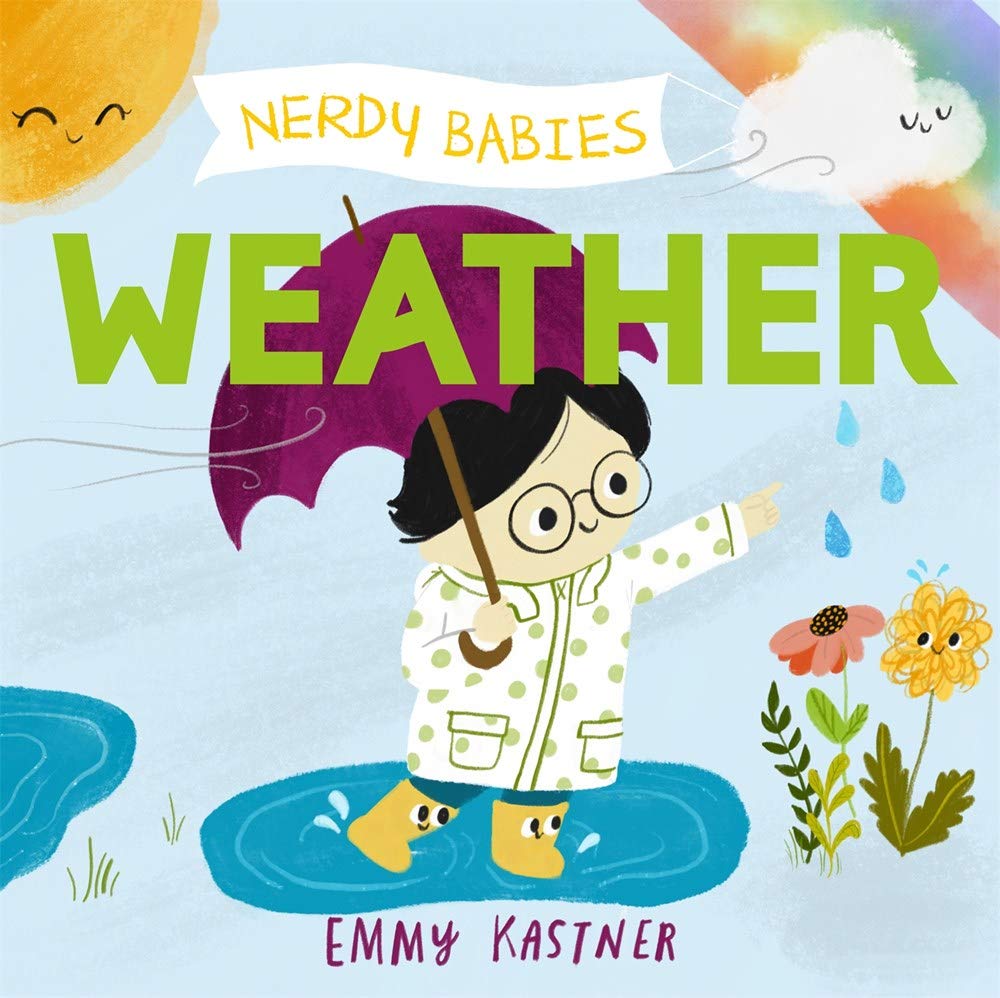 Nerdy Babies Weather Board Book 