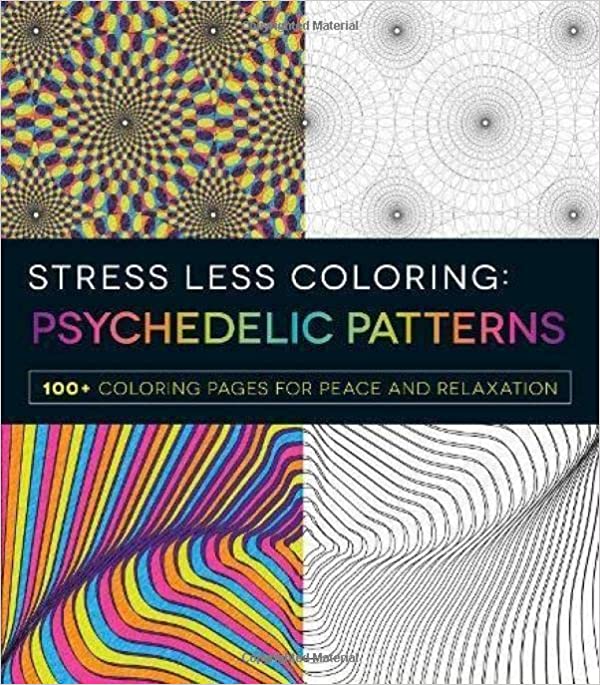 Stress Less Coloring Psychedelic Patterns