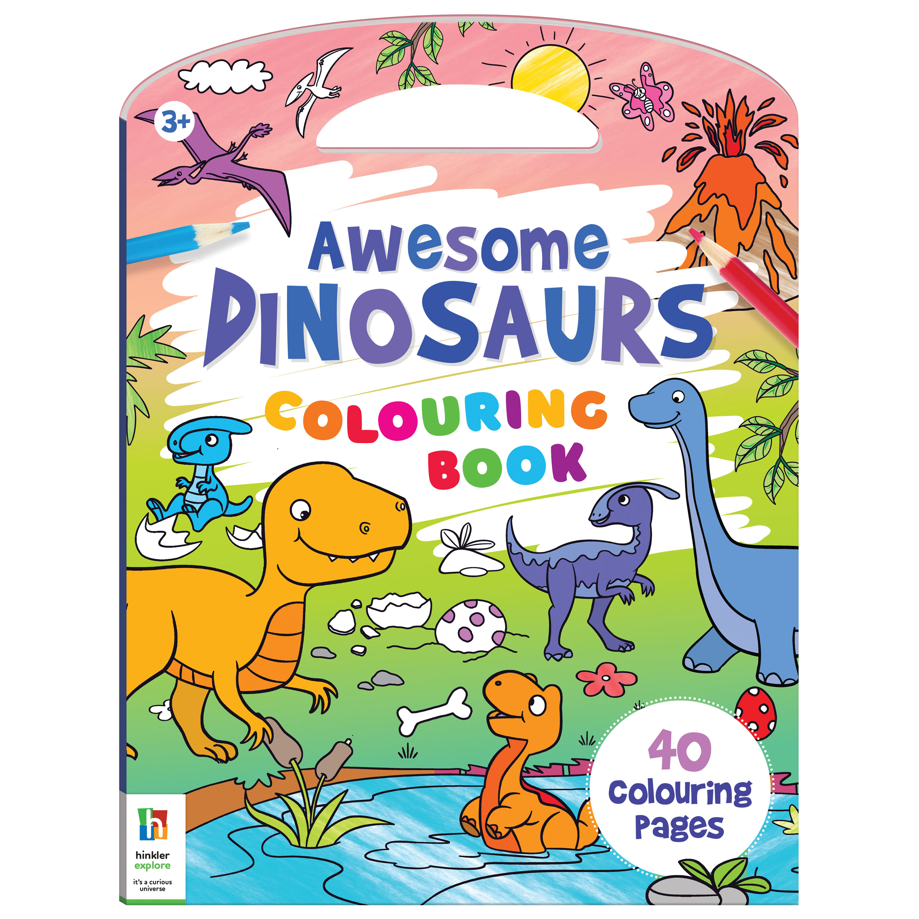 Awesome Dinosaurs Colouring Book                  