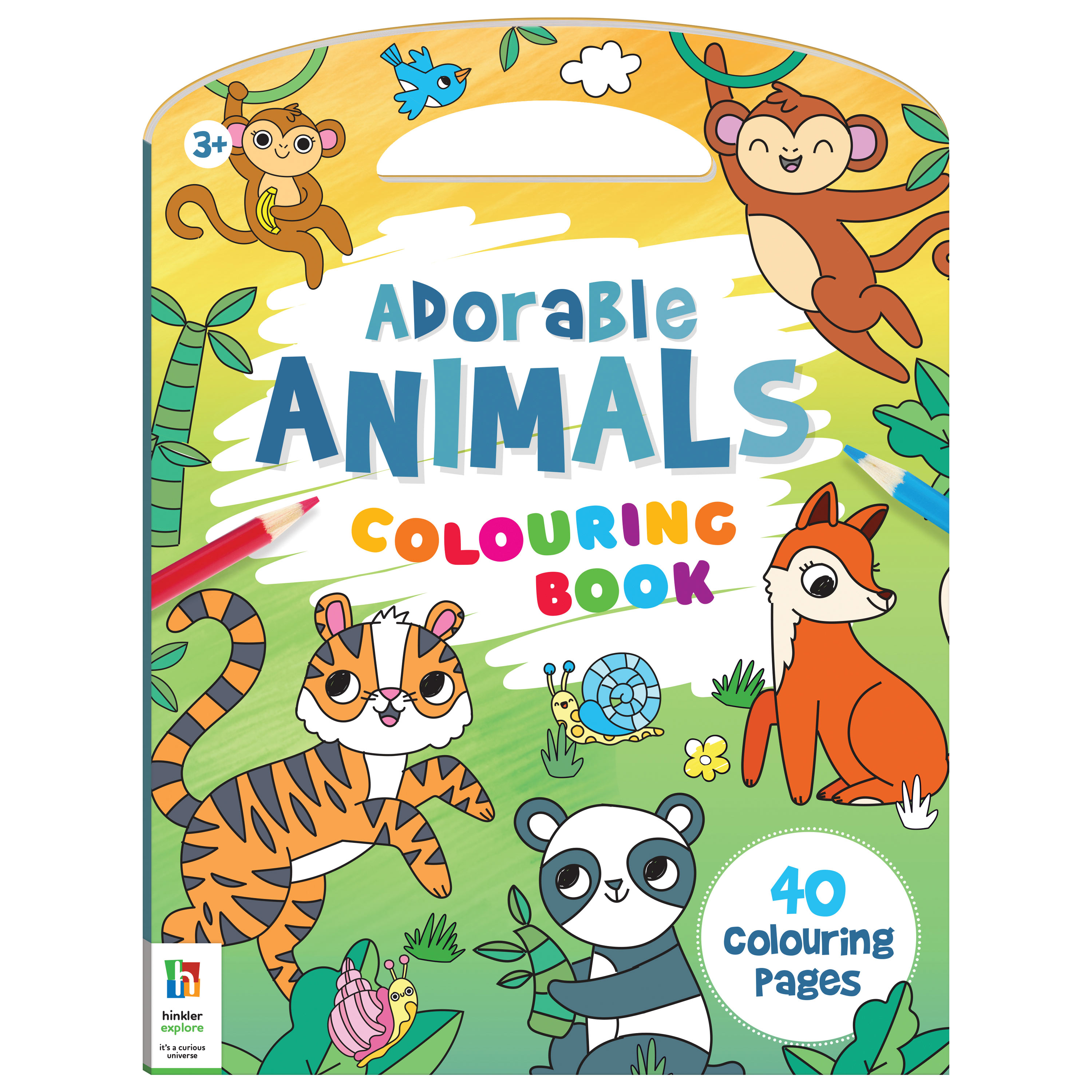 Adorable Animals Colouring Book                   
