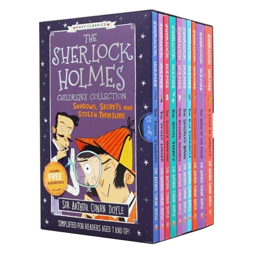 The Sherlock Holmes Childrens Collection Series 1 Shadows Secrets and Stolen Treasure Box Set of 10 Books