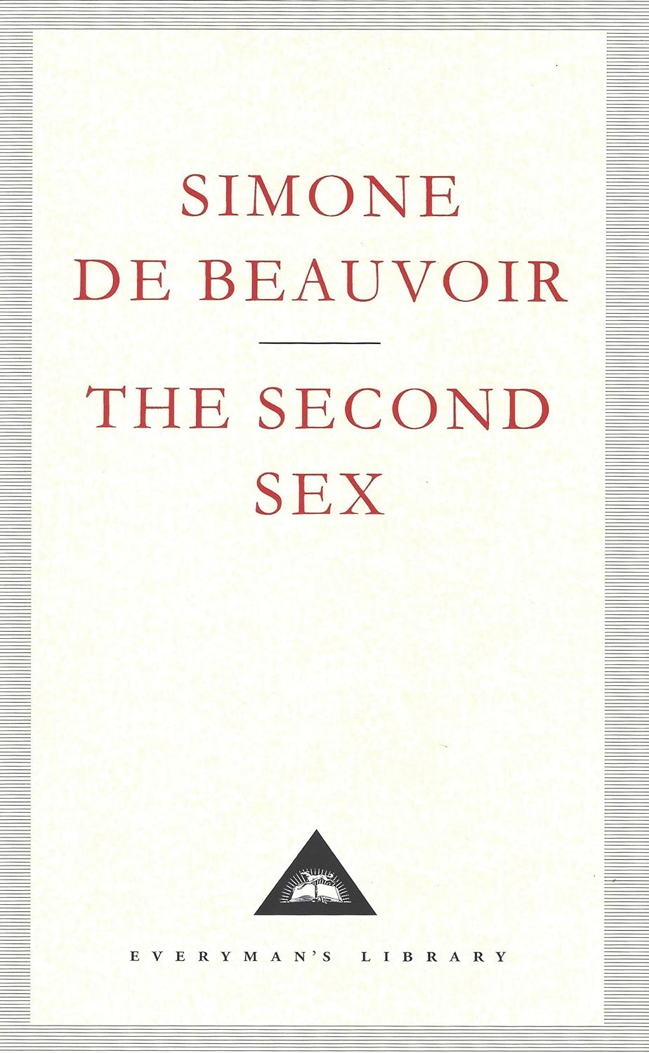The Second Sex Hb Everymans Library Classics