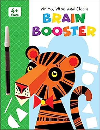 Brain Booster-WIPE N CLEAN BOOK
