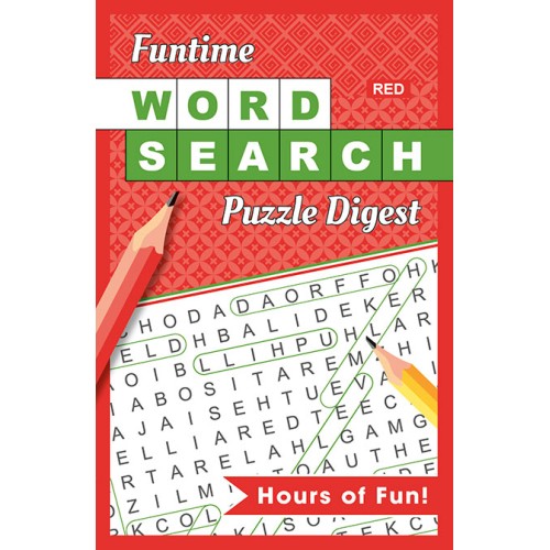 Funtime Word Search Puzzle Digest Red