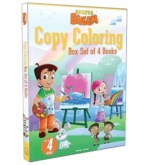 Chhota Bheem Copy Coloring Box Set of 4 Books 