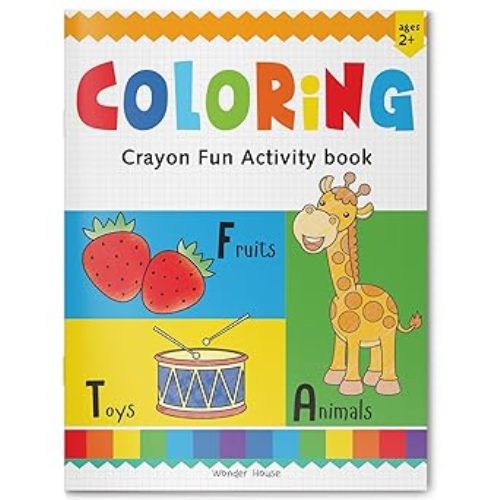Coloring Crayon Fun Activity Book Ages 2+