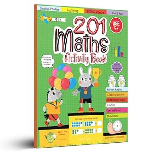 201 Maths Activity Book  Age 5+
