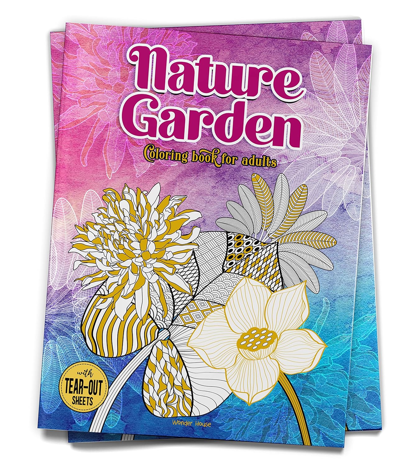 Nature Garden Coloring Book for Adults