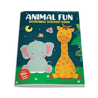 Animal Fun Reusable Sticker Book For Children