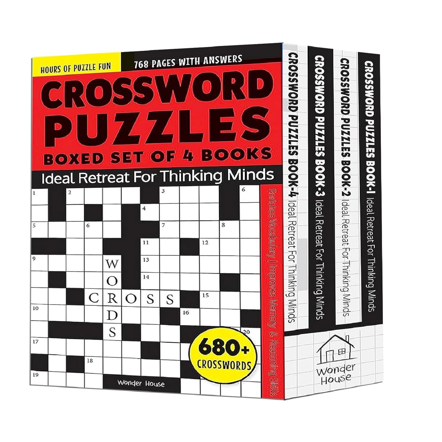 Crossword Puzzles Boxed Set 4 Books