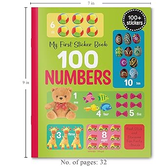 My First 100 Numbers Stickers