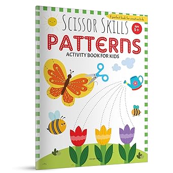 Scissor Skills Patterns Activity Book for Kids