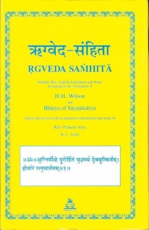 Rgveda Samhita 4 Volume Set Sanskrit Text English Translation And Notes