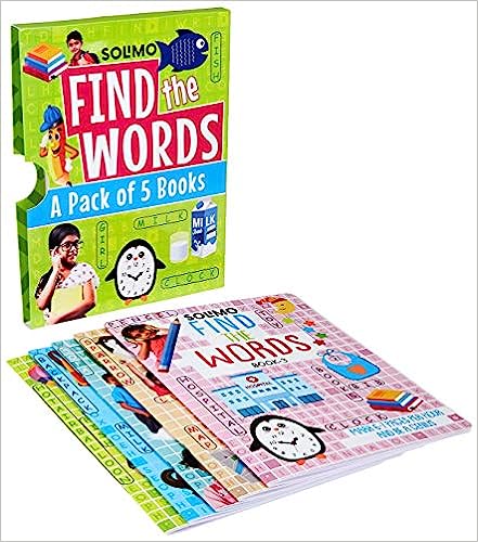 AMAZON BRAND SOLIMO FIND THE WORDS ( 5 BOOKS SET)