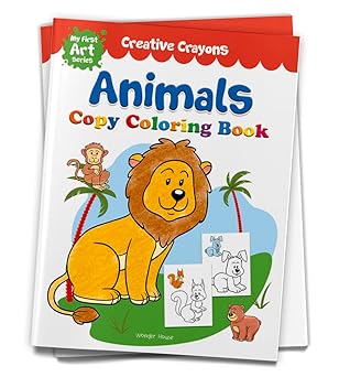 Creative Crayon Animals Copy Colouring Book