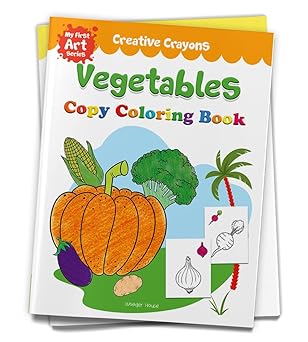  Creative Crayons Vegetables Copy Colouring Book