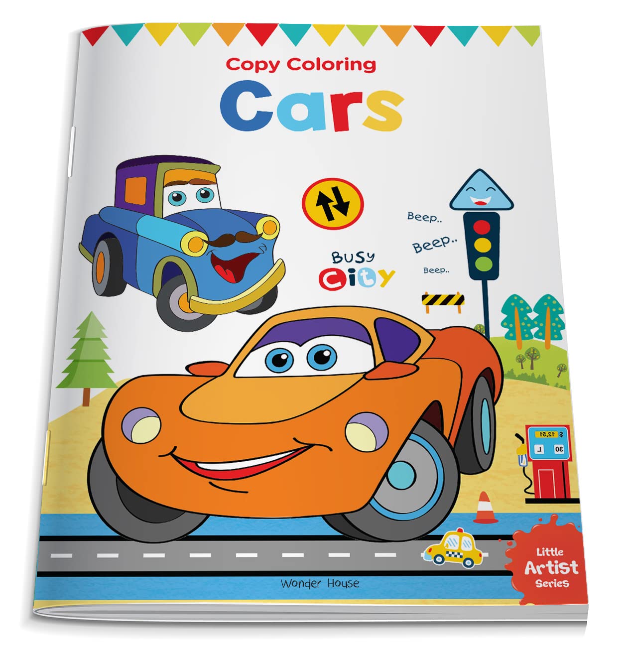 Little Artist Series Cars Copy Colour Books