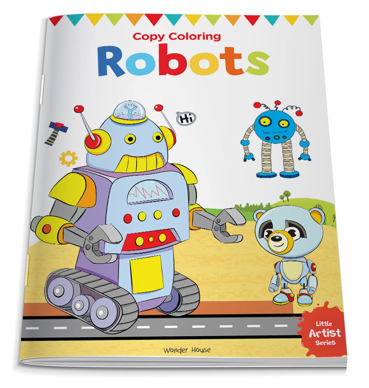 Little Artist Series Robots Copy Colour Books