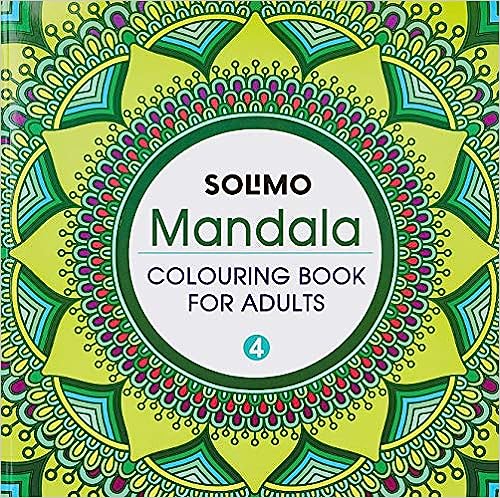 Solimo Mandala Colouring Book for Adults Book 4 - Pilgrim Book House
