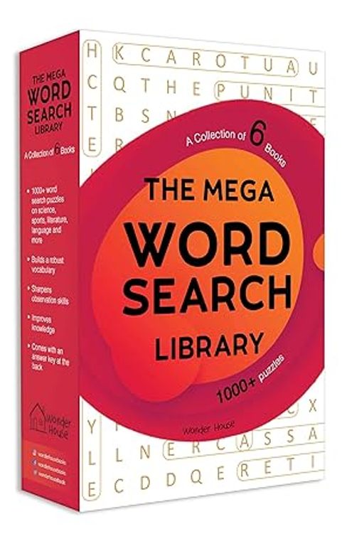 The Mega Word Search Library Gift Boxset For Kids A Collection of 6 Books