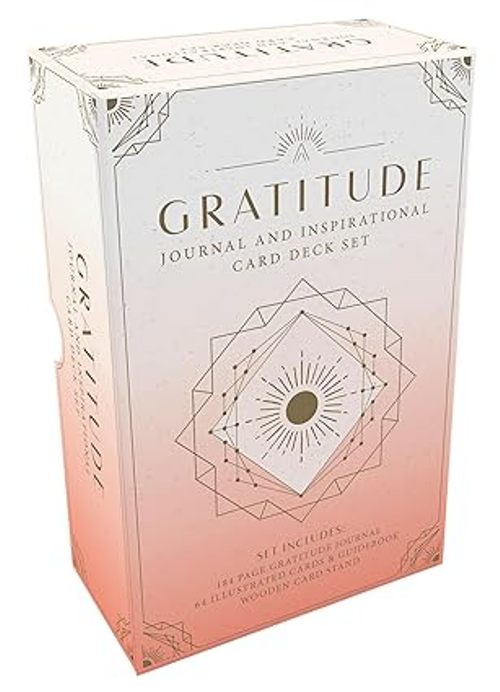 Gratitude Journal And Inspirational Card Deck Set